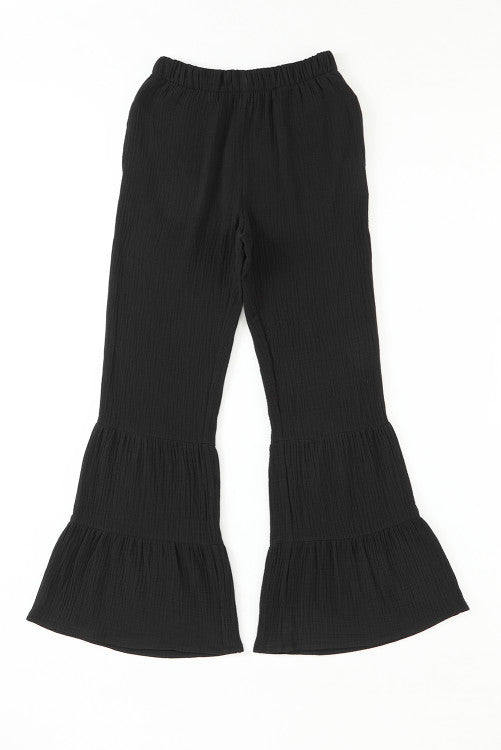 Black Bell Bottom Pants RTS