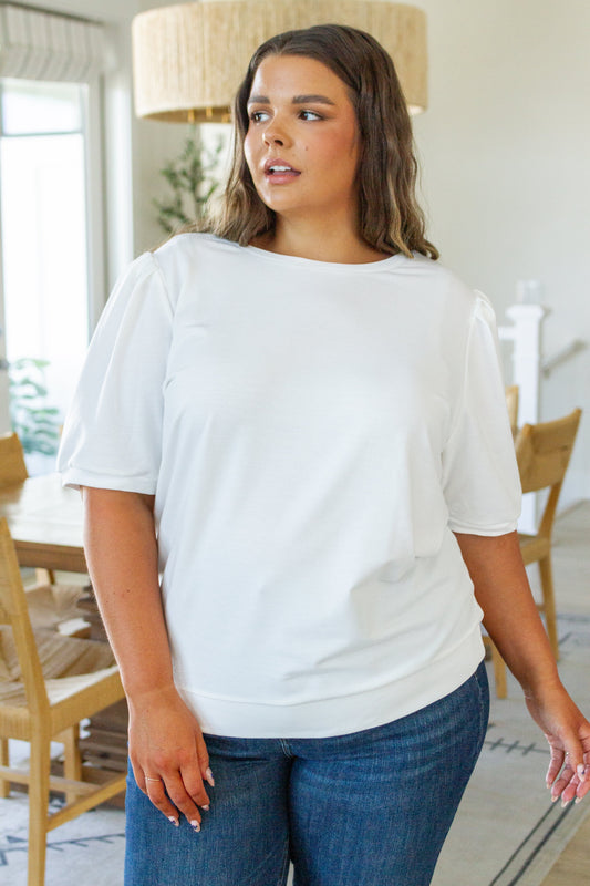 Jodifl | Pristine Puff Sleeve Top | White