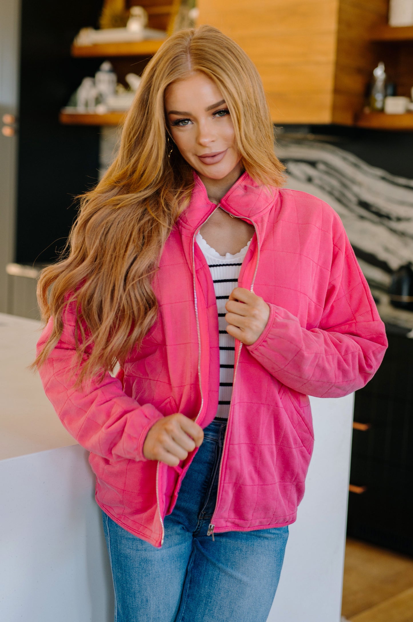 Quilted and Covered Pink Jacket