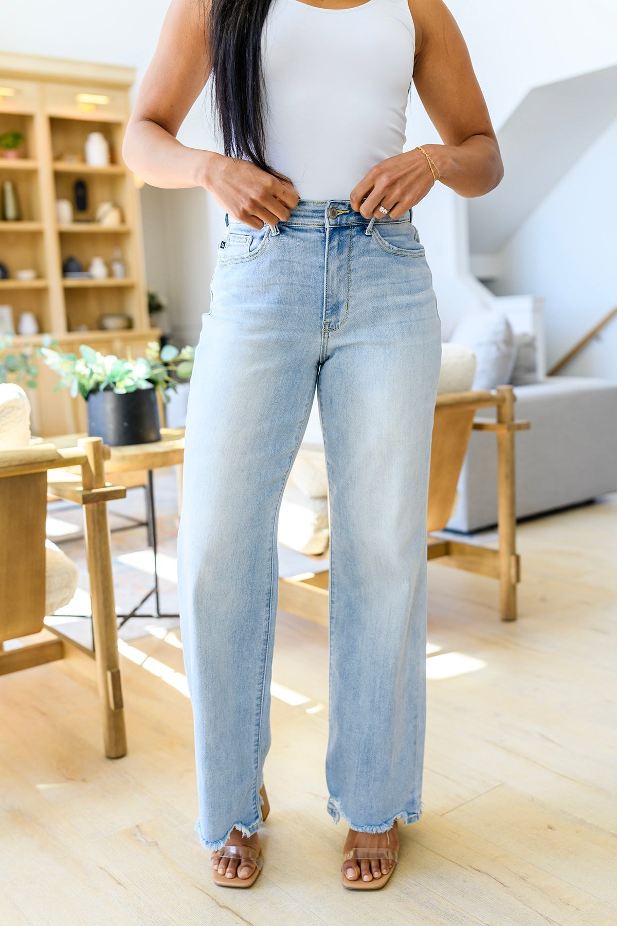 Tate High Rise Straight Jeans