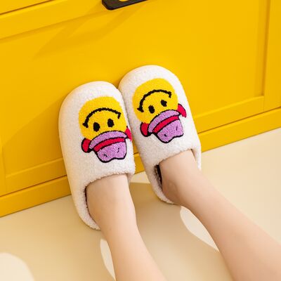 Melody Cowboy Smiley Face Slippers